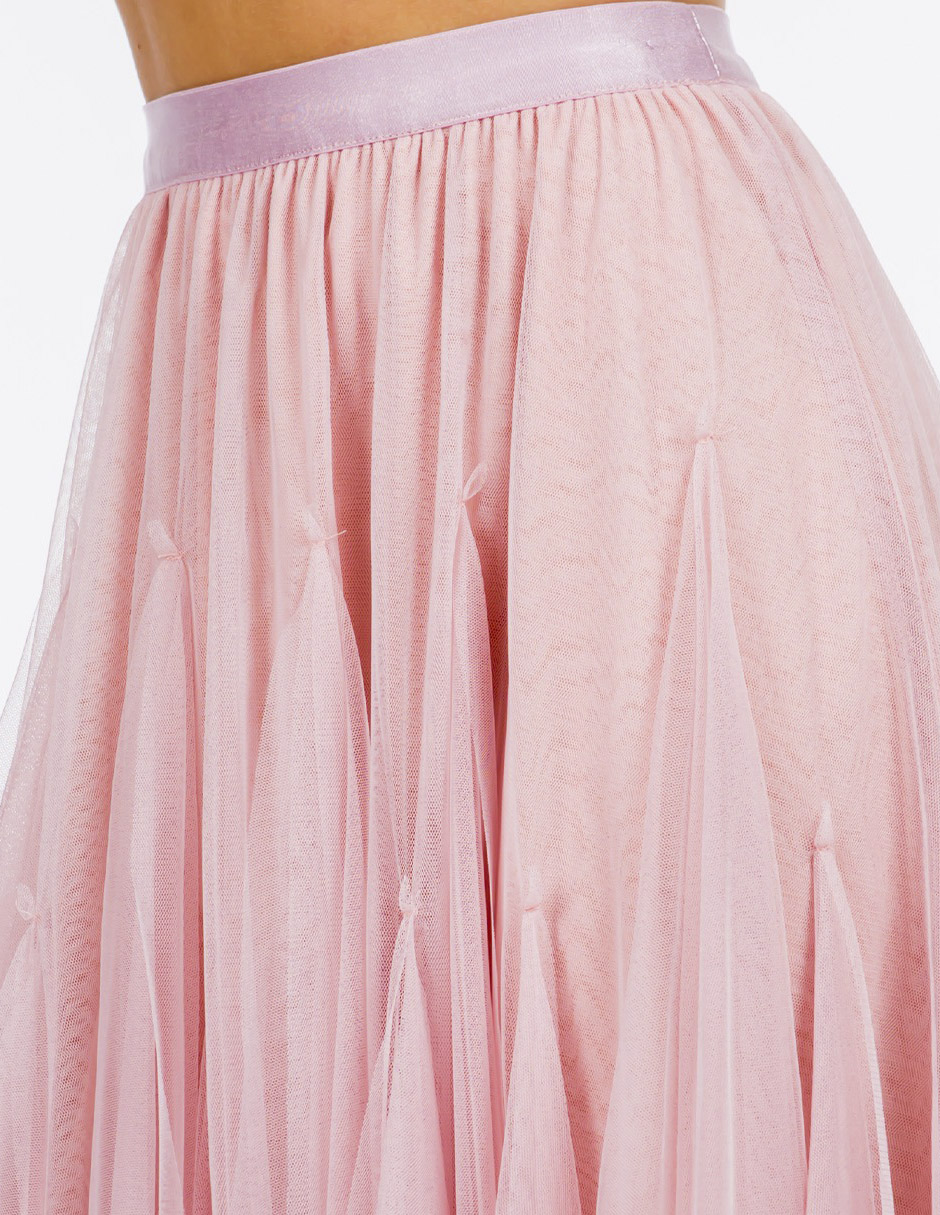 Falda midi con ondas AMAD para dama 