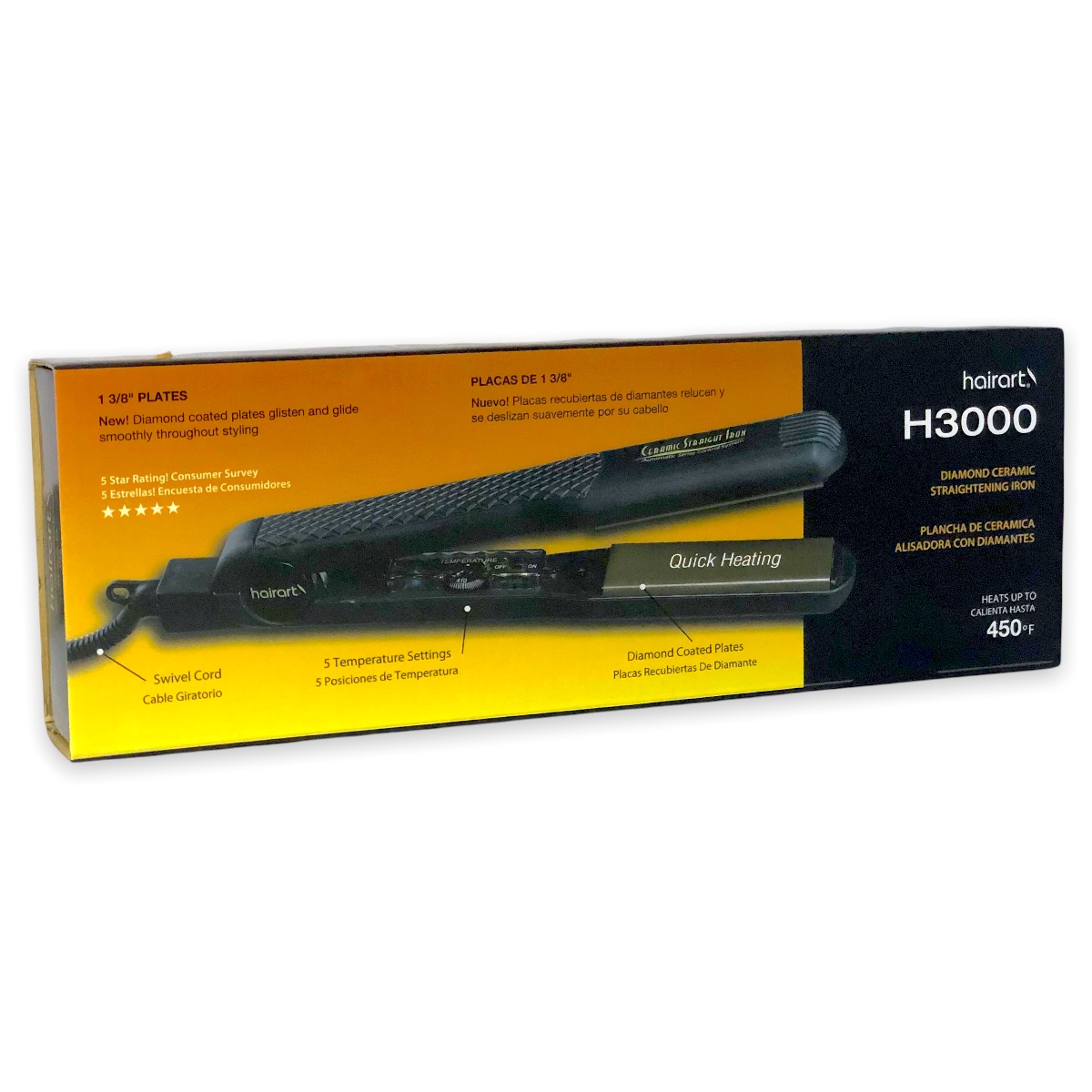 Plancha Para Cabello Hairart De Cerámica Calidad Profesional