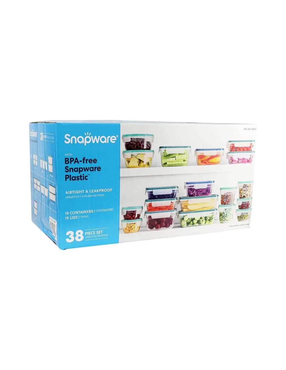 Set 38 Piezas Tupper Snapware Recipientes De Plástico 