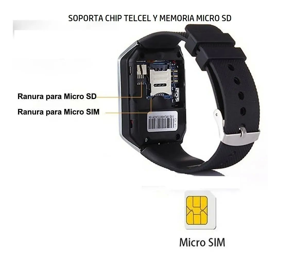 Smartwatch Reloj Inteligente Dz09 Camara Bluetooth Sim Sd Para Llamadas