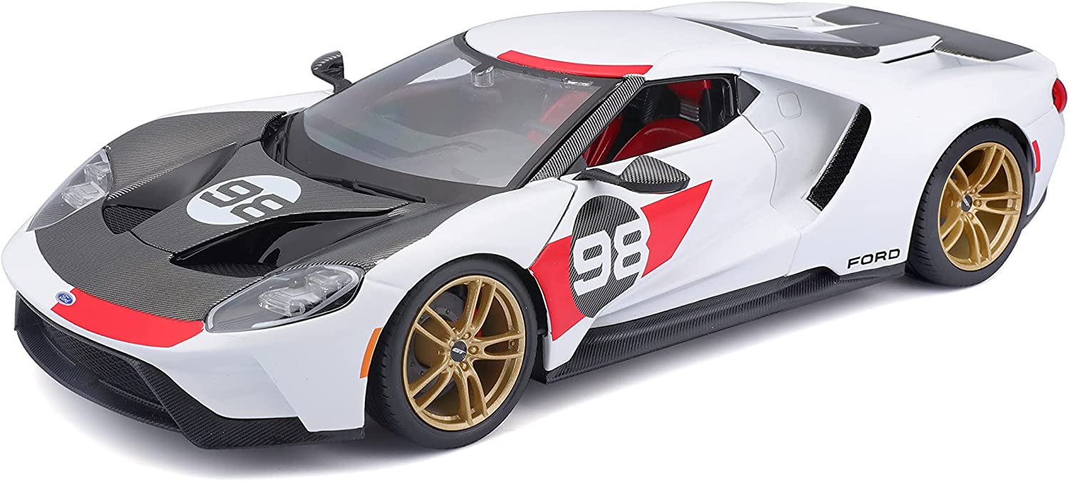 Ford Gt Heritage Edition 2021 AUTO DE COLECCION Escala 1/18 IMPORTADO JUGUETE
