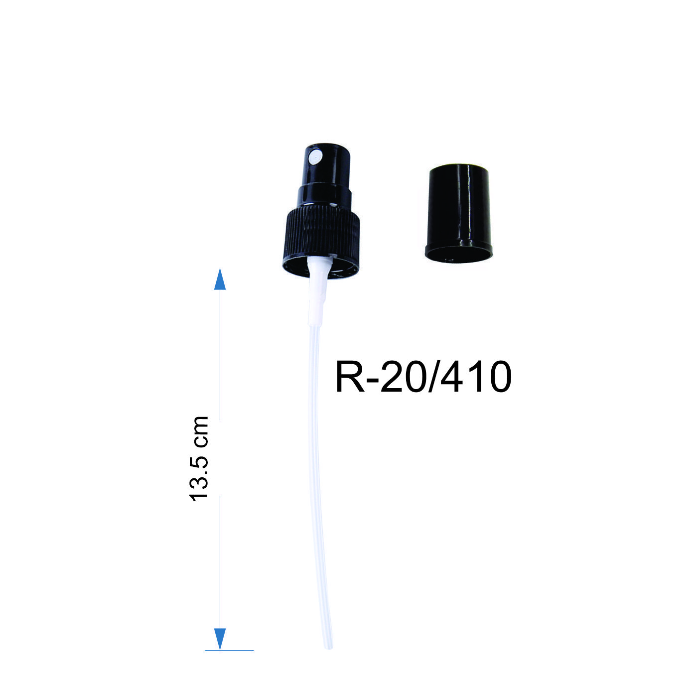 Atomizador Negro De Botón Rosca R20/410 30 piezas