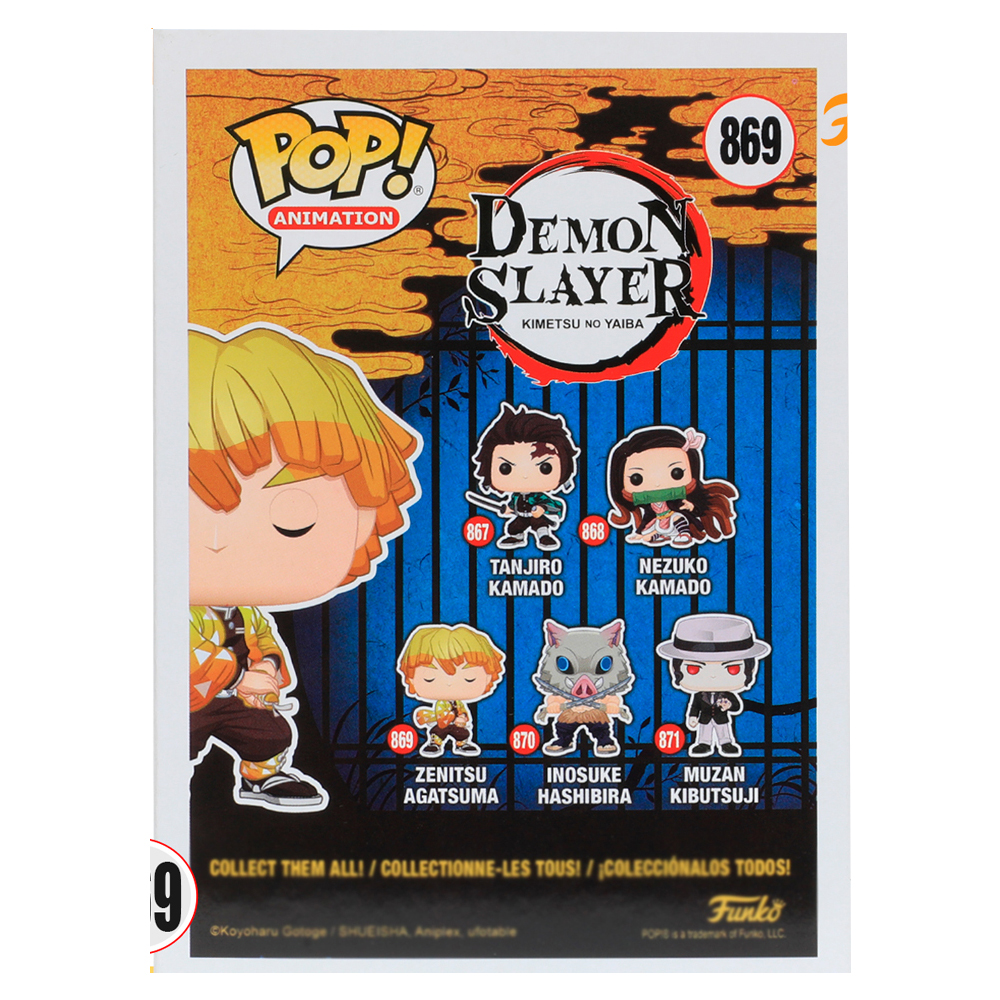 Funko Pop Demon Slayer- Zenitsu Agatsuma #869