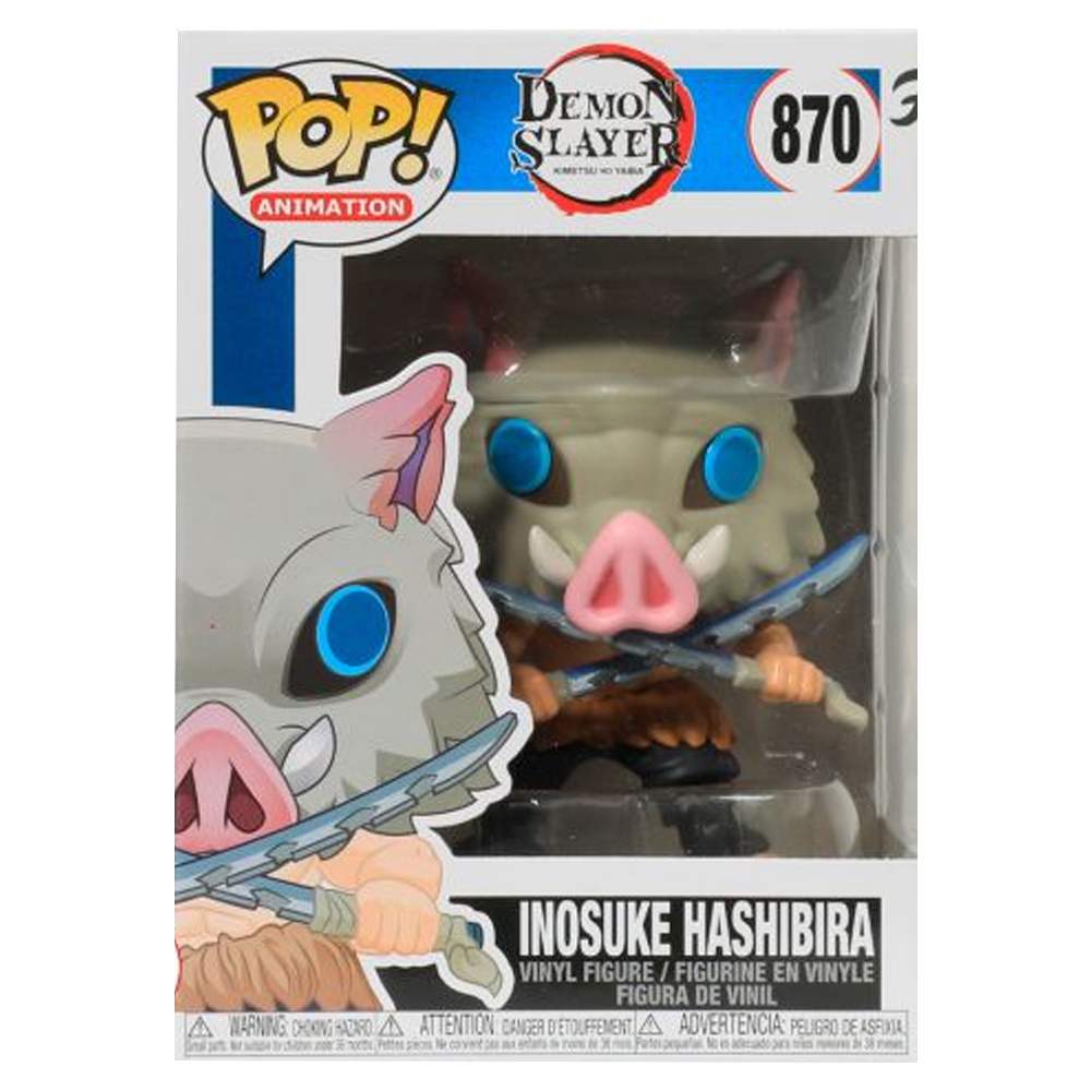Funko Pop Demon Slayer- Inosuke Hashibira #870 con Protector de Acrilico