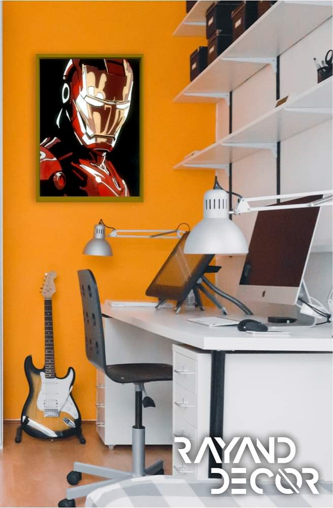CUADRO DECORATIVO IRON MAN  MDF 6 CARAS