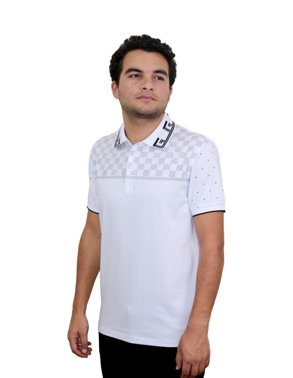 Playera Polo Para Hombre Marca Pavini P-2059-WHITE