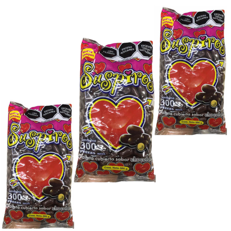 Paquete 4 Chocolate Suspiros 1 kg c/u