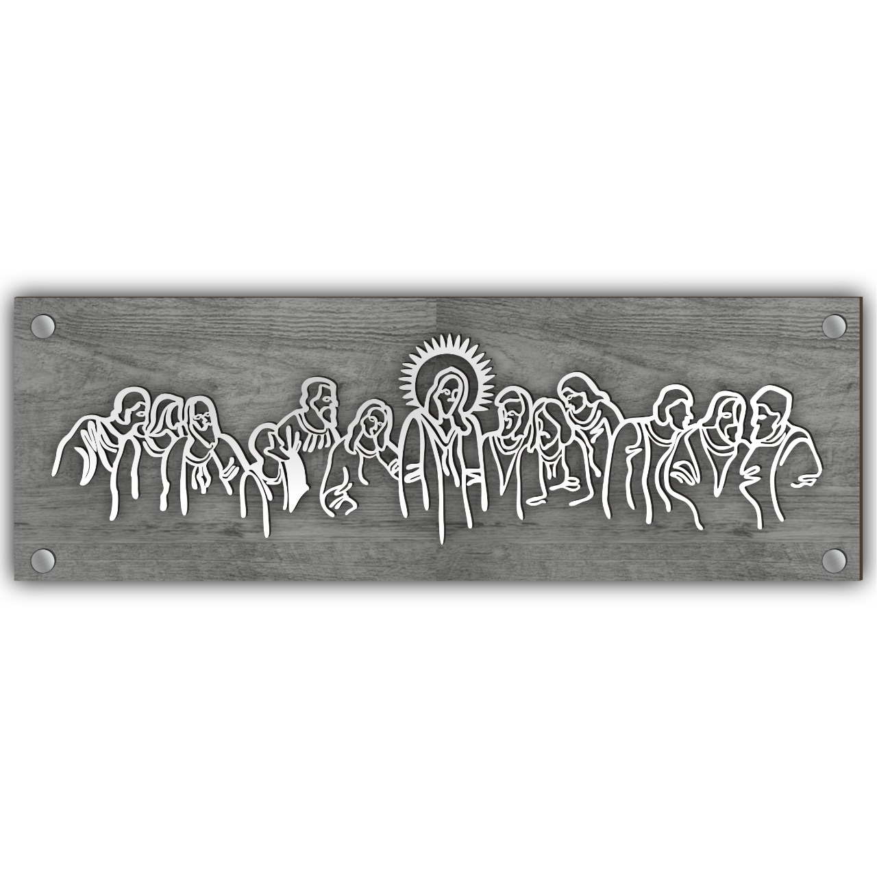 Cuadro Decorativo Ultima Cena MDF Efecto 3D