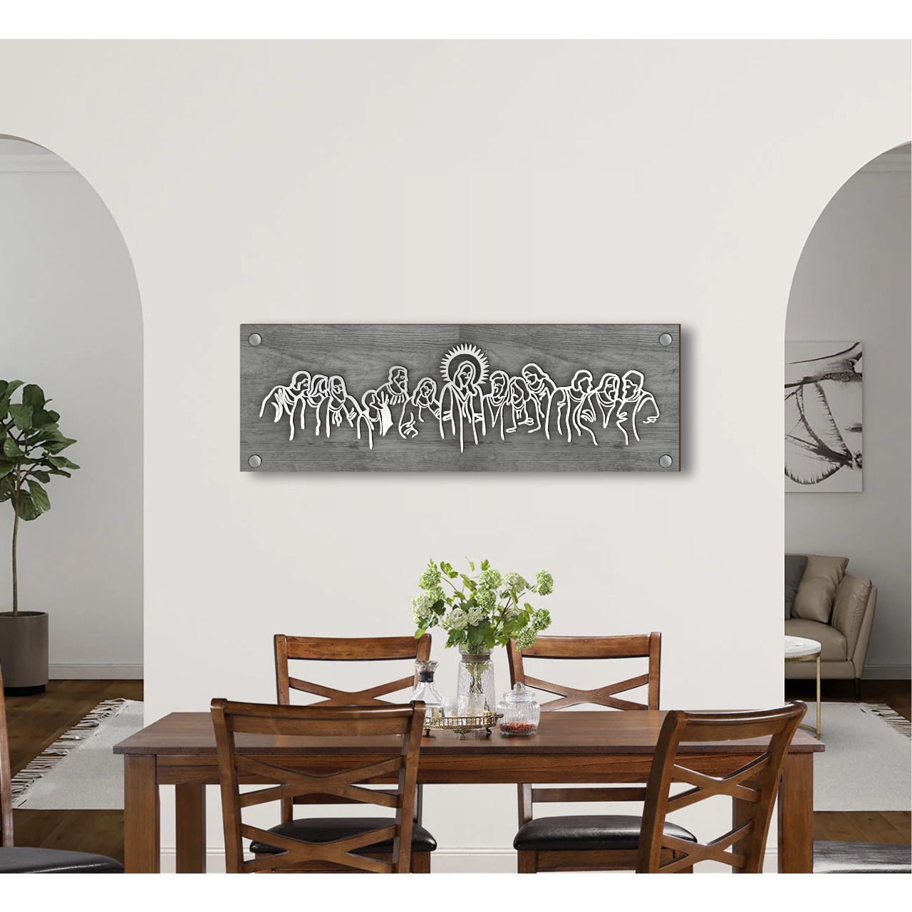 Cuadro Decorativo Ultima Cena MDF Efecto 3D