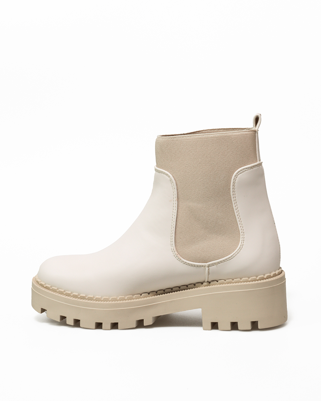 Botas Chunky Lisas Con Elástico Tbt 6049