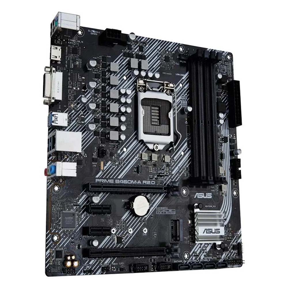 MOTHER BOARD ASUS PRIME B460M-A R2.0 LGA1200 DDR4 HDMI DVI MATX