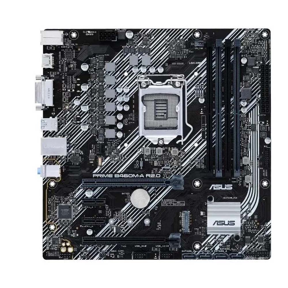 MOTHER BOARD ASUS PRIME B460M-A R2.0 LGA1200 DDR4 HDMI DVI MATX