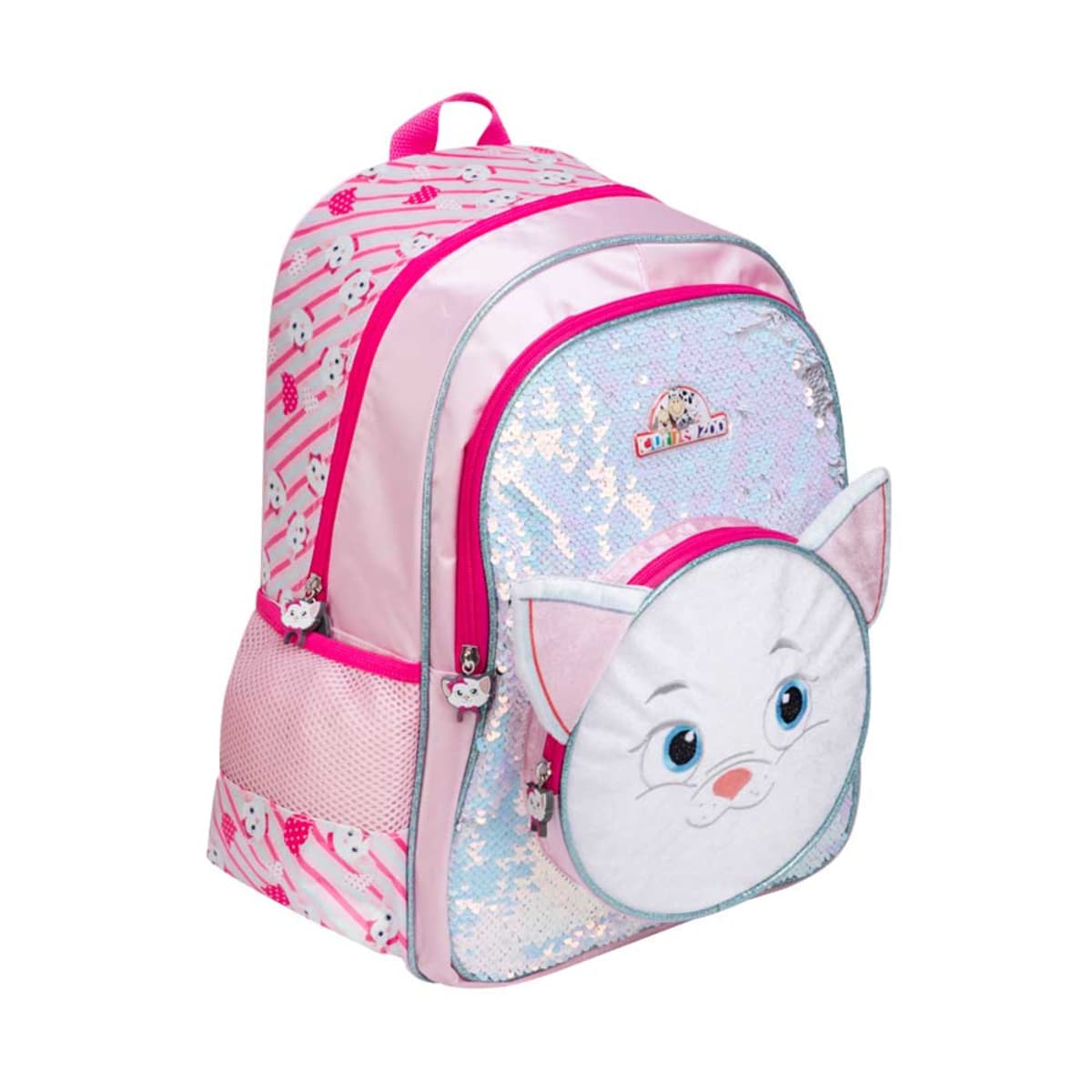 Mochila Escolar Backpack Cutie Zoo colror Rosa para Niña Z512 872545