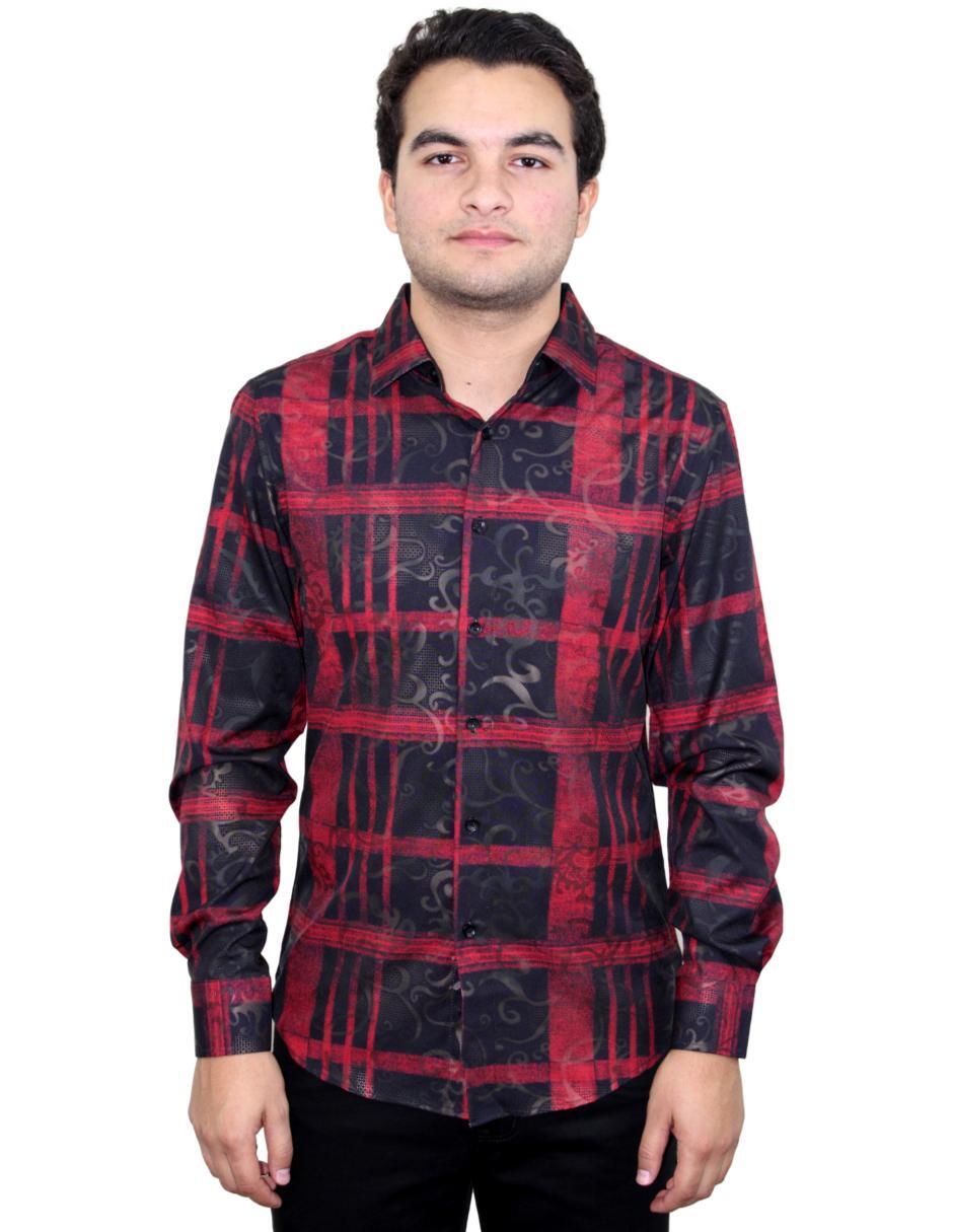 Camisa Para Hombre Marca Pavini LS022-004-12