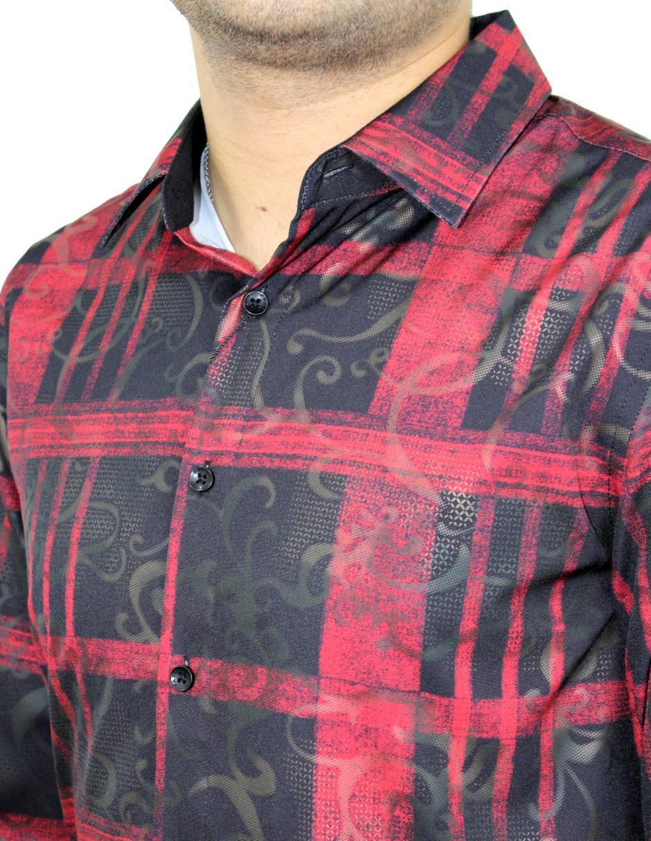 Camisa Para Hombre Marca Pavini LS022-004-12