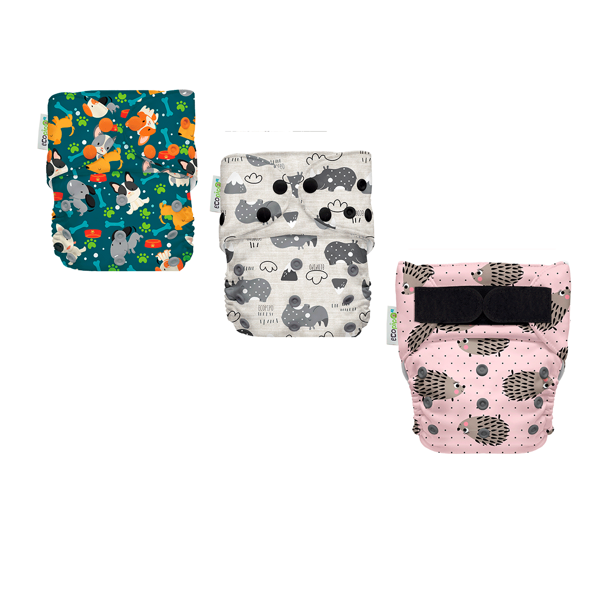 3 Pack de pañales ecológicos Ecopipo