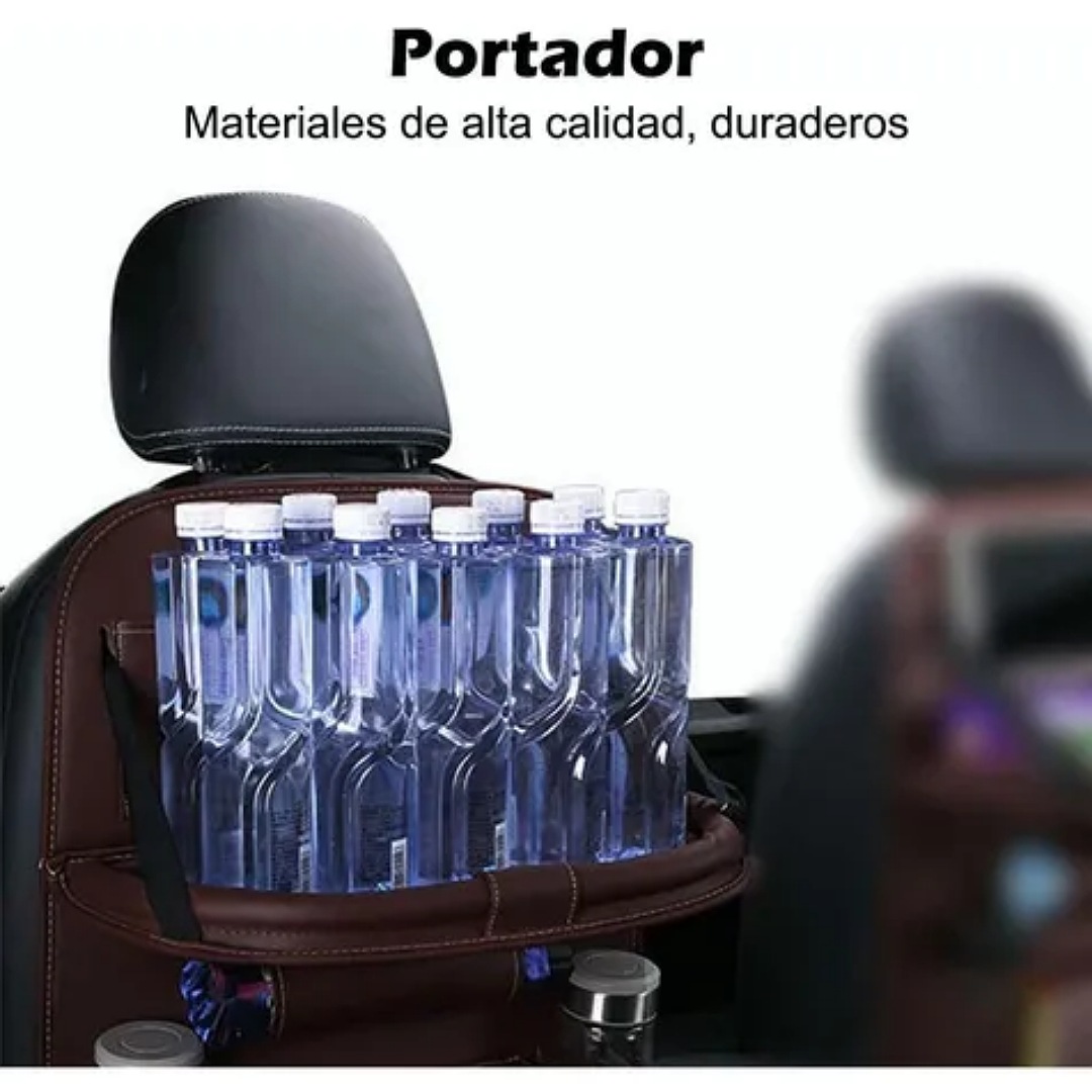 Organizador Para Auto , Accesorios De Carro Bolso De Cuero