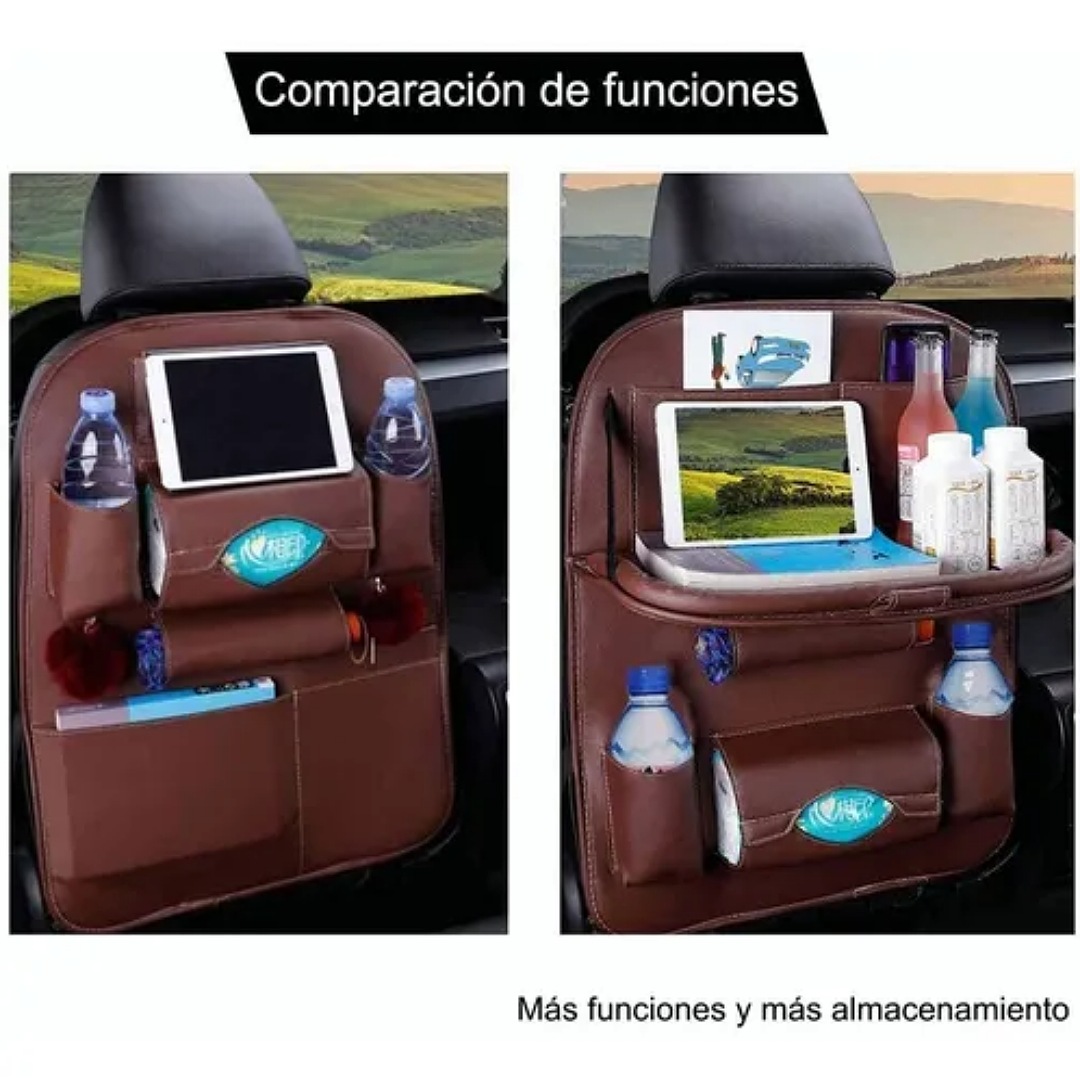 Organizador Para Auto , Accesorios De Carro Bolso De Cuero