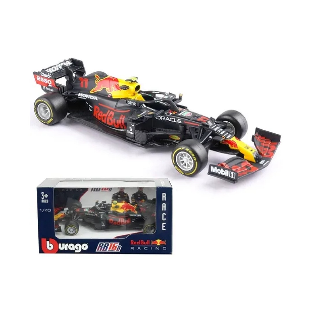 Burago Redbull F1 Rb16b Checo Pérez Fórmula 1 Escala 1:43