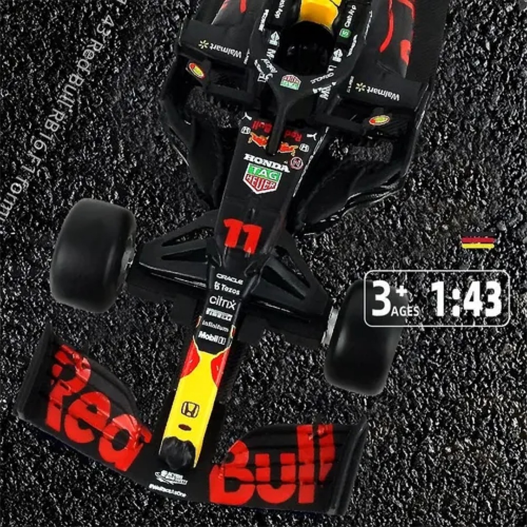 Burago Redbull F1 Rb16b Checo Pérez Fórmula 1 Escala 1:43