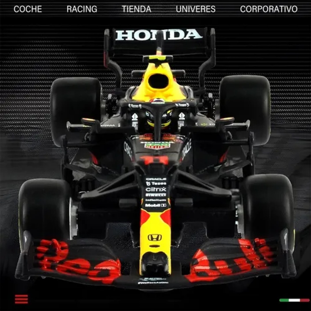 Burago Redbull F1 Rb16b Checo Pérez Fórmula 1 Escala 1:43