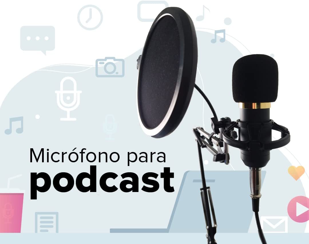 Kit Profesional Microfono Condensador Grabación Estudio ktv