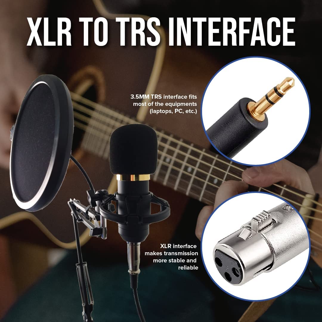 Kit Profesional Microfono Condensador Grabación Estudio ktv