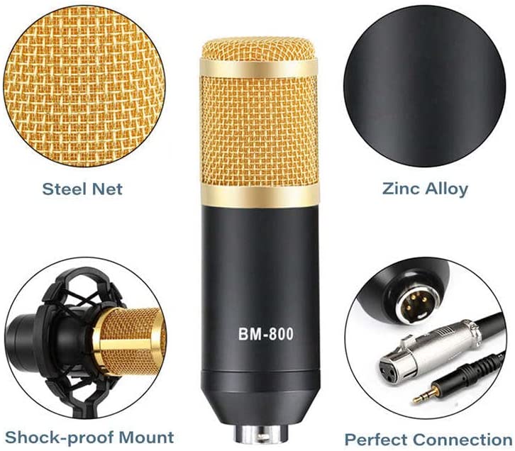 Kit Profesional Microfono Condensador Grabación Estudio ktv
