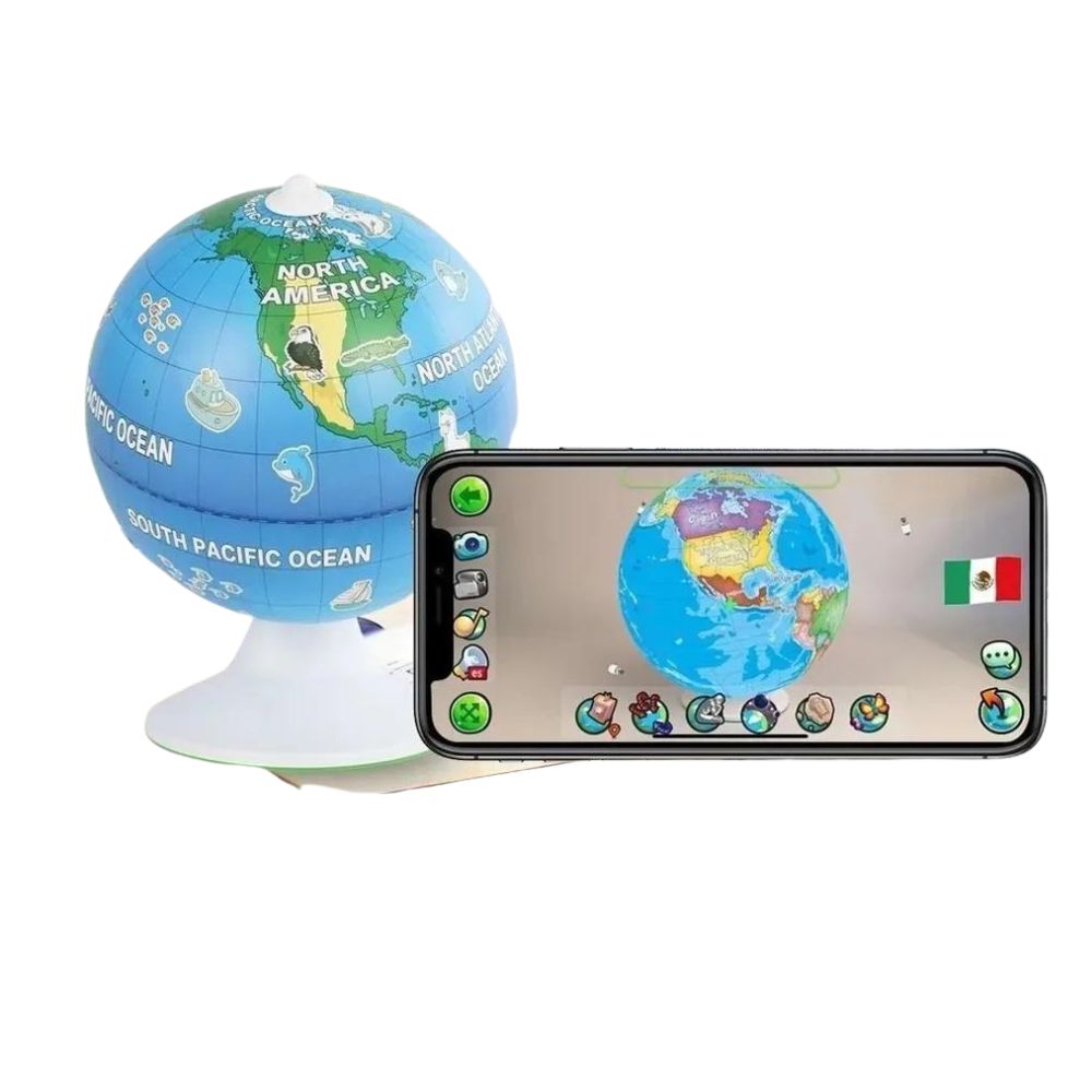 Globo terráqueo interactivo Gadgets & Fun con realidad aumentada