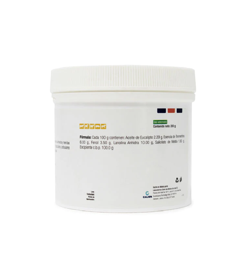 MAMASANA de 200 gr Ungüento Analgésico, Rubefaciente, Antiinflamatorio CALIER