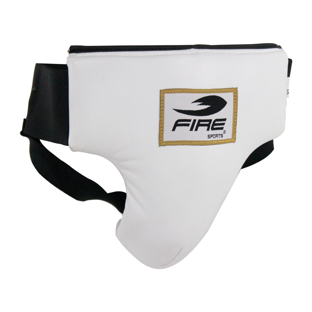 Concha Corta Protector Fire Sports de Piel Blanco