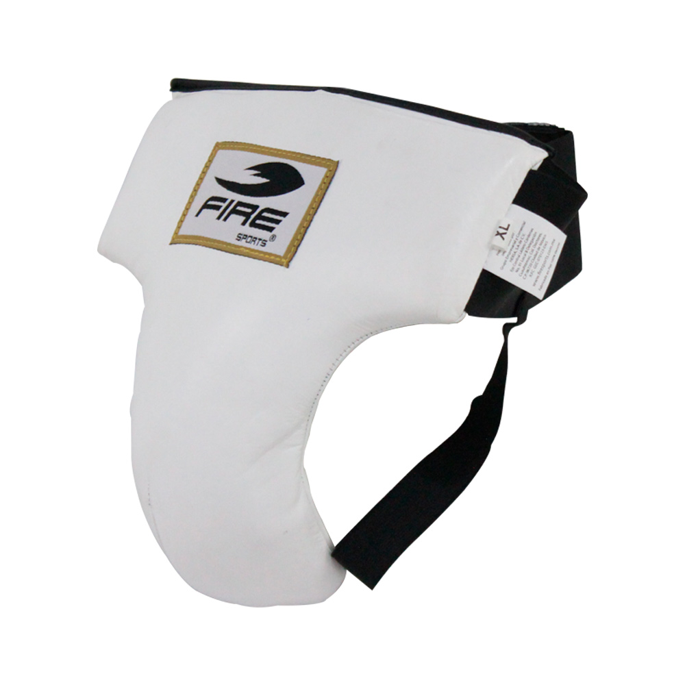 Concha Corta Protector Fire Sports de Piel Blanco