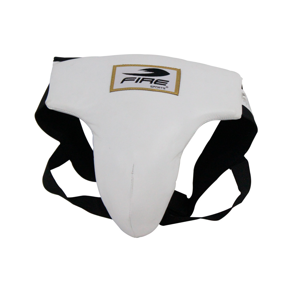 Concha Corta Protector Fire Sports de Piel Blanco