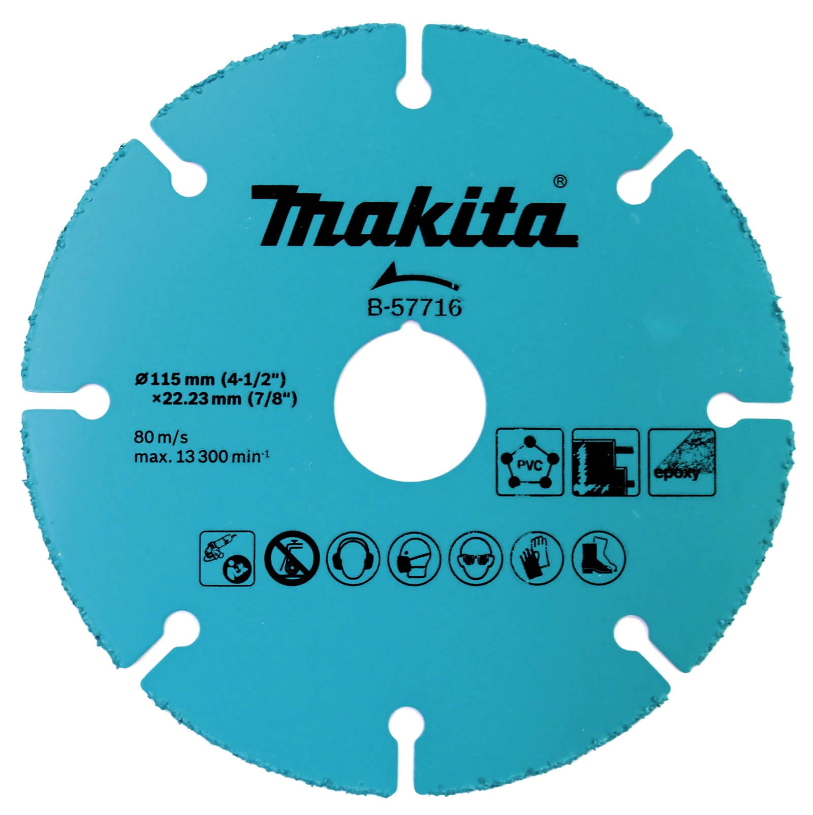 Disco 4-1/2 X 7/8 Corte Yeso, Pvc, Epóxicos Makita B57716