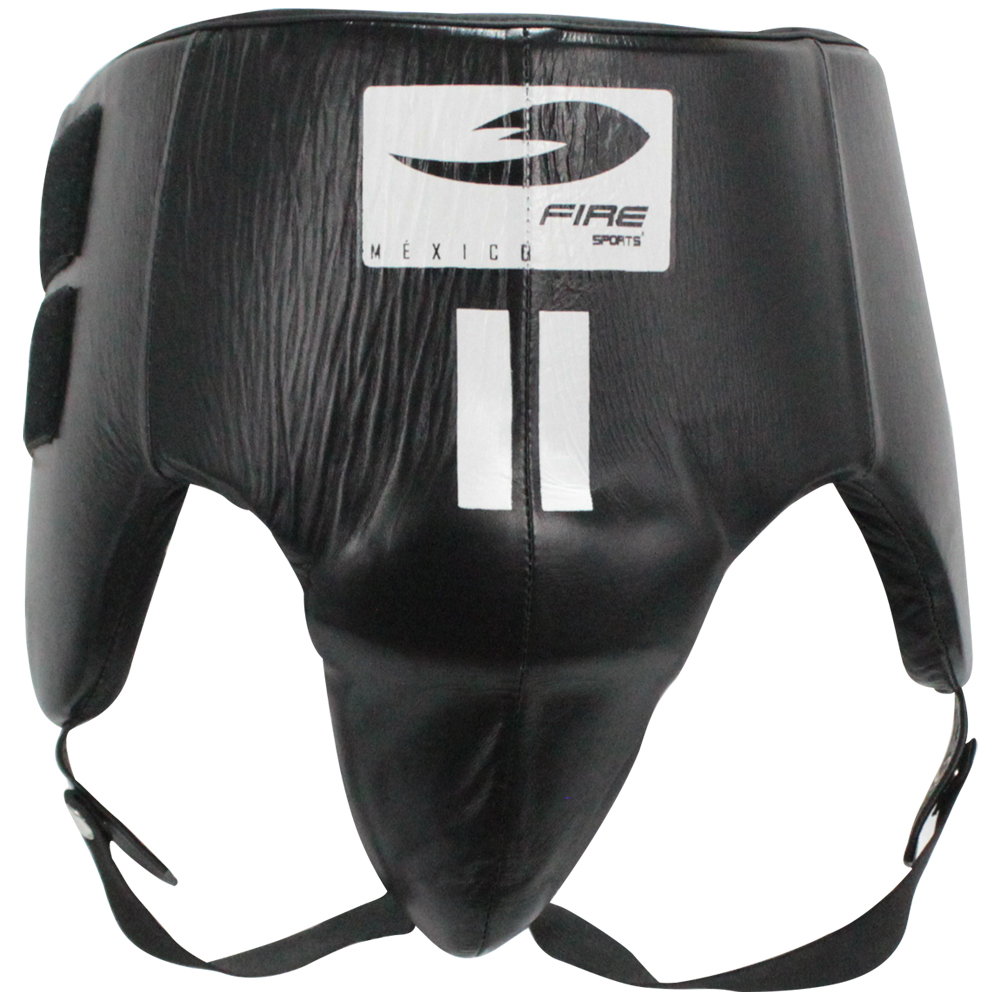 Concha con Riñonera Fire Sports Protector en Piel Varonil Negro/Blanco