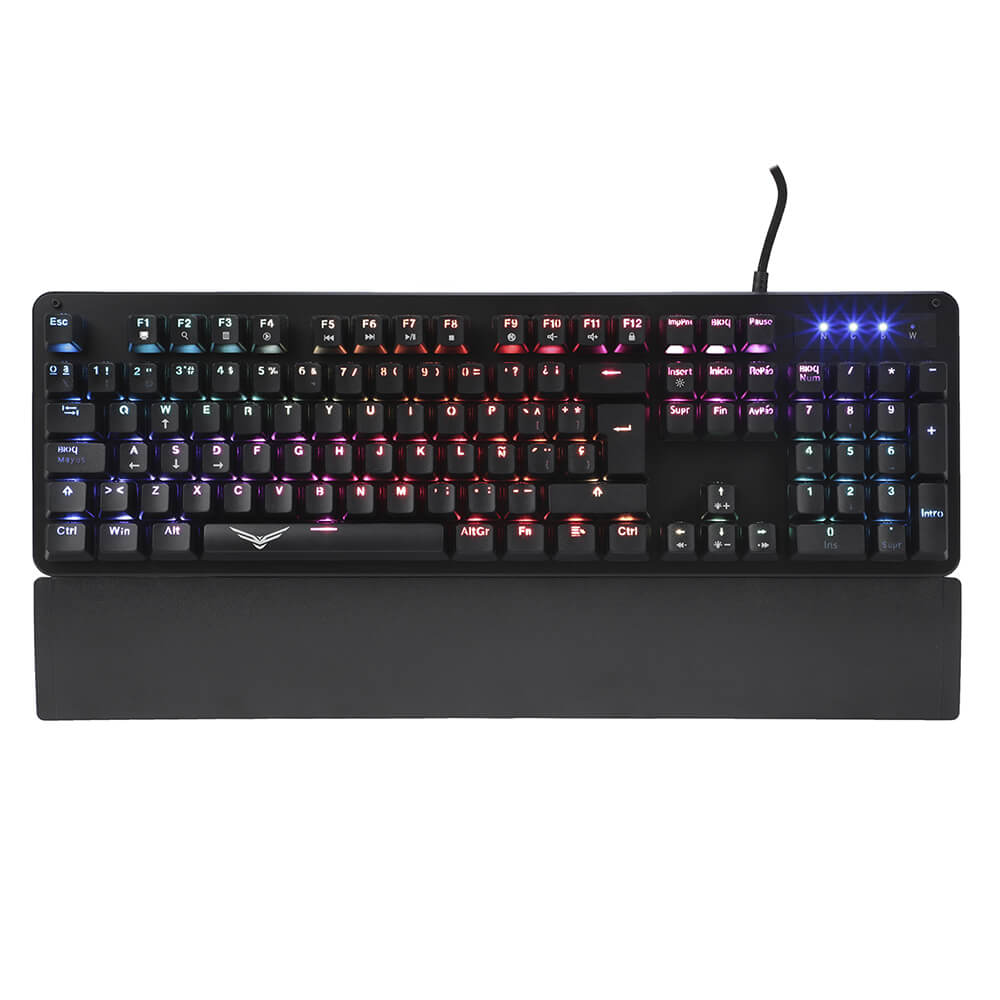Teclado Gamer Naceb Black Cobra RGB,  Mecánico, Alámbrico