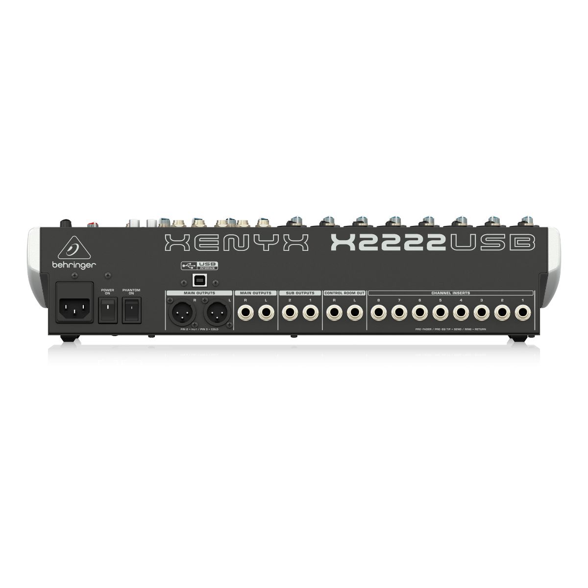 Mezclador Behringer Xenyx X2222usb 16 Canales efectos.