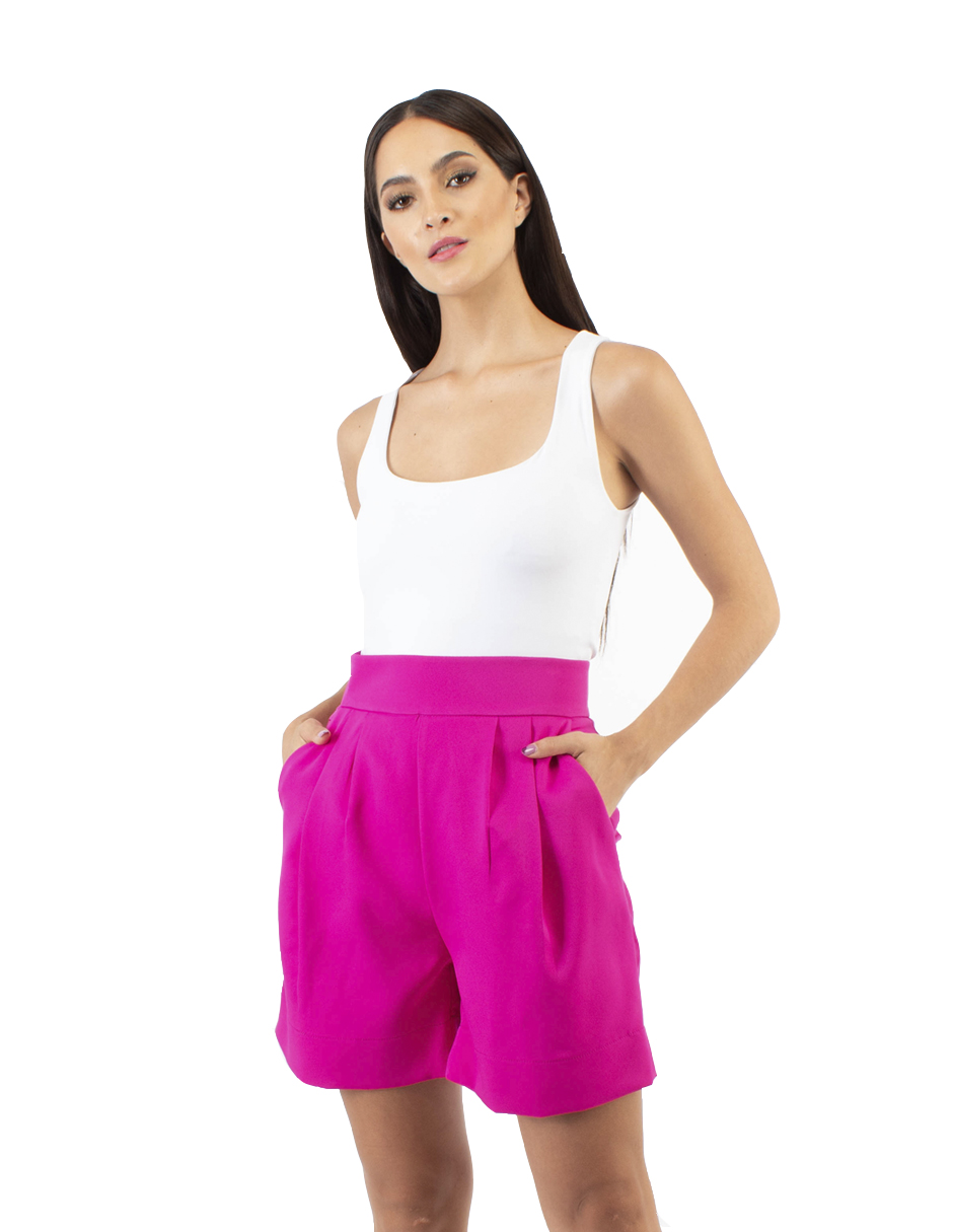 Short clásico con bolsillos AMAD para DAMA 