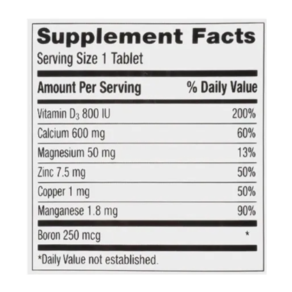 Caltrate 600 Minerales + D3 Plus 120 T Calcio, Magnesio Zinc