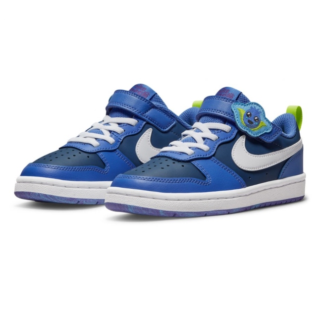 TENIS CASUAL NIKE COURT BOROUGH LOW 2 SE2 AZUL DM1472-400 NIÑOS 100% ORIGINAL