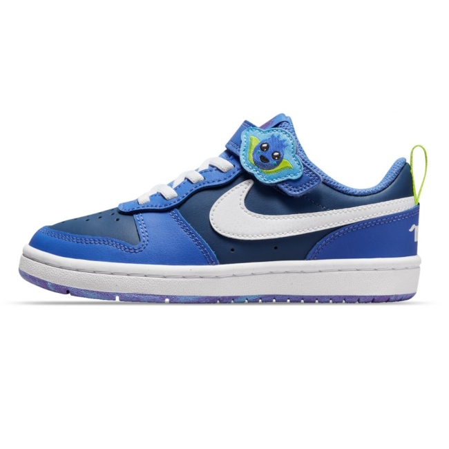 TENIS CASUAL NIKE COURT BOROUGH LOW 2 SE2 AZUL DM1472-400 NIÑOS 100% ORIGINAL