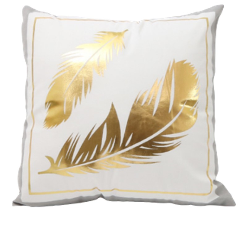 Funda Para Cojin Decorativo Minimalista Terciopelo Velvet Plumas