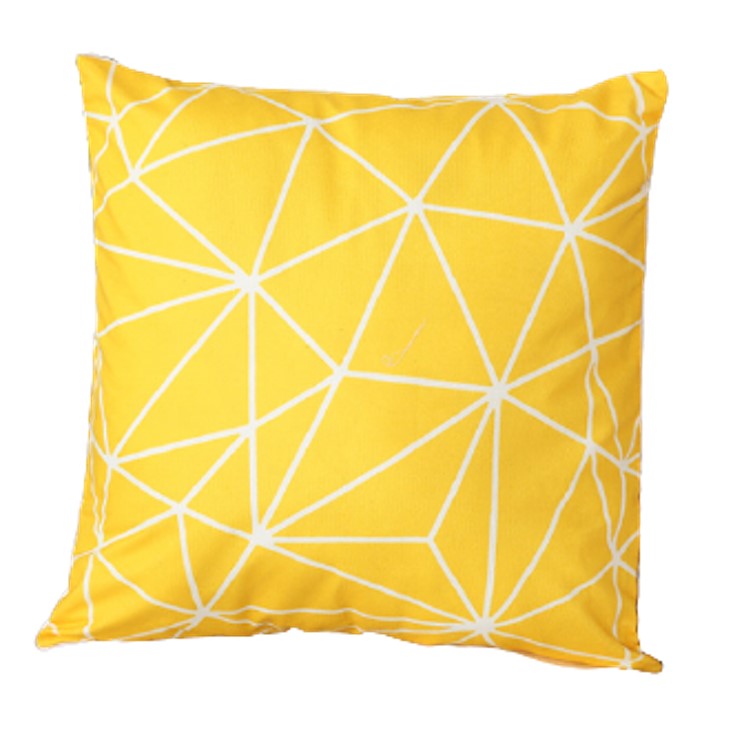 Funda para Cojín Decorativo Geométrico Nórdico, Amarillo Modelo No.2
