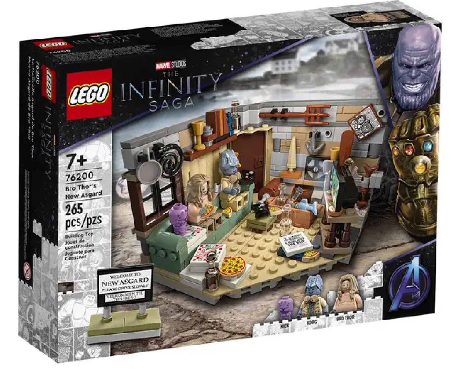 Lego Marvel Nuevo Asgard de Thor Gordo 76200