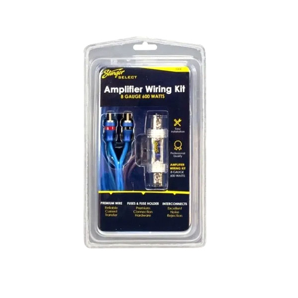 KIT DE INSTALACIÓN STINGER CALIBRE 8 600 WATTS SSK8 CALIDAD