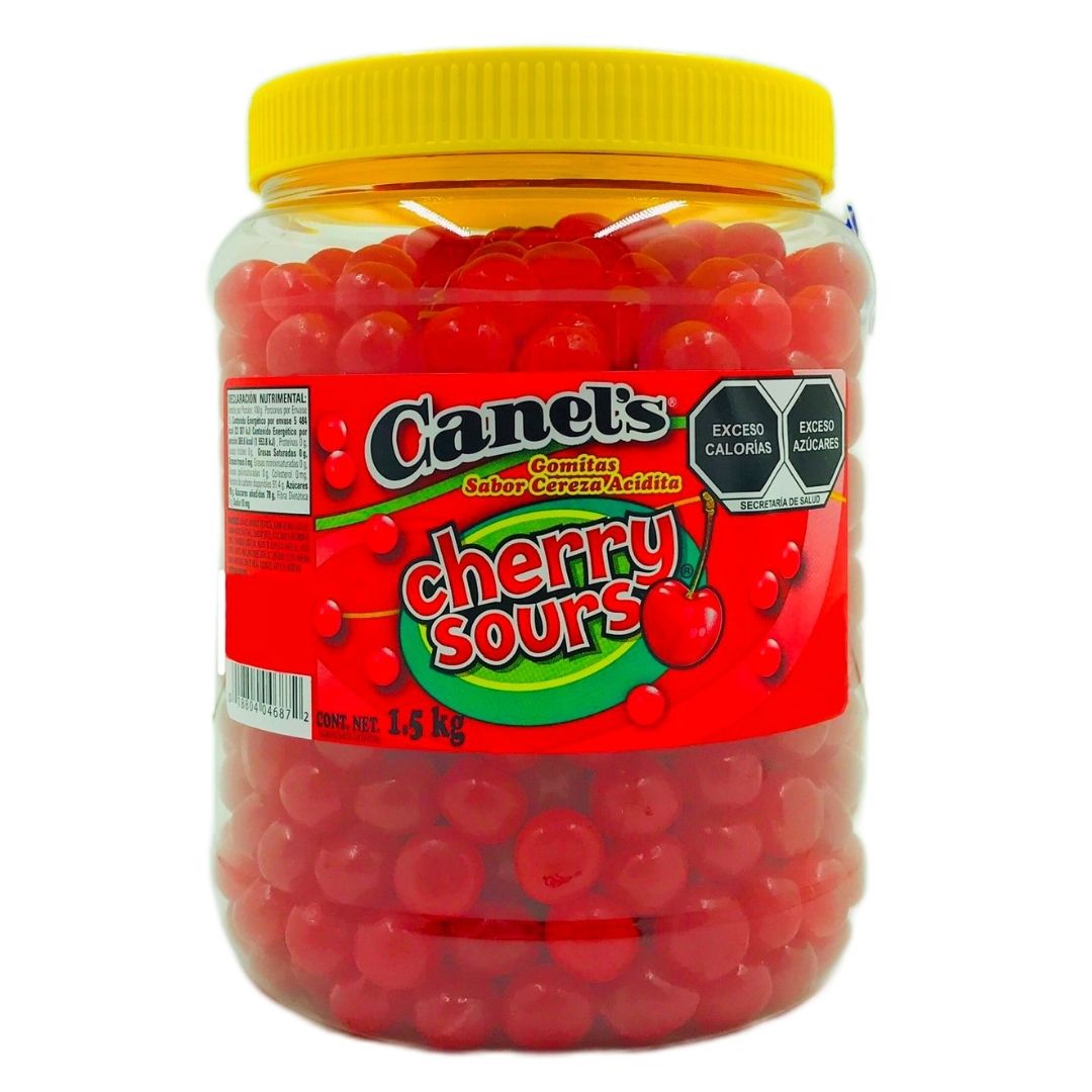 Cherry Sours Canels Bote 1.5 Kg Gomita Acidita Sabor Cereza