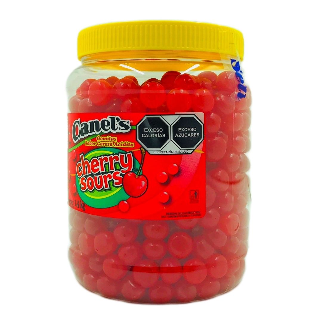 Cherry Sours Canels Bote 1.5 Kg Gomita Acidita Sabor Cereza