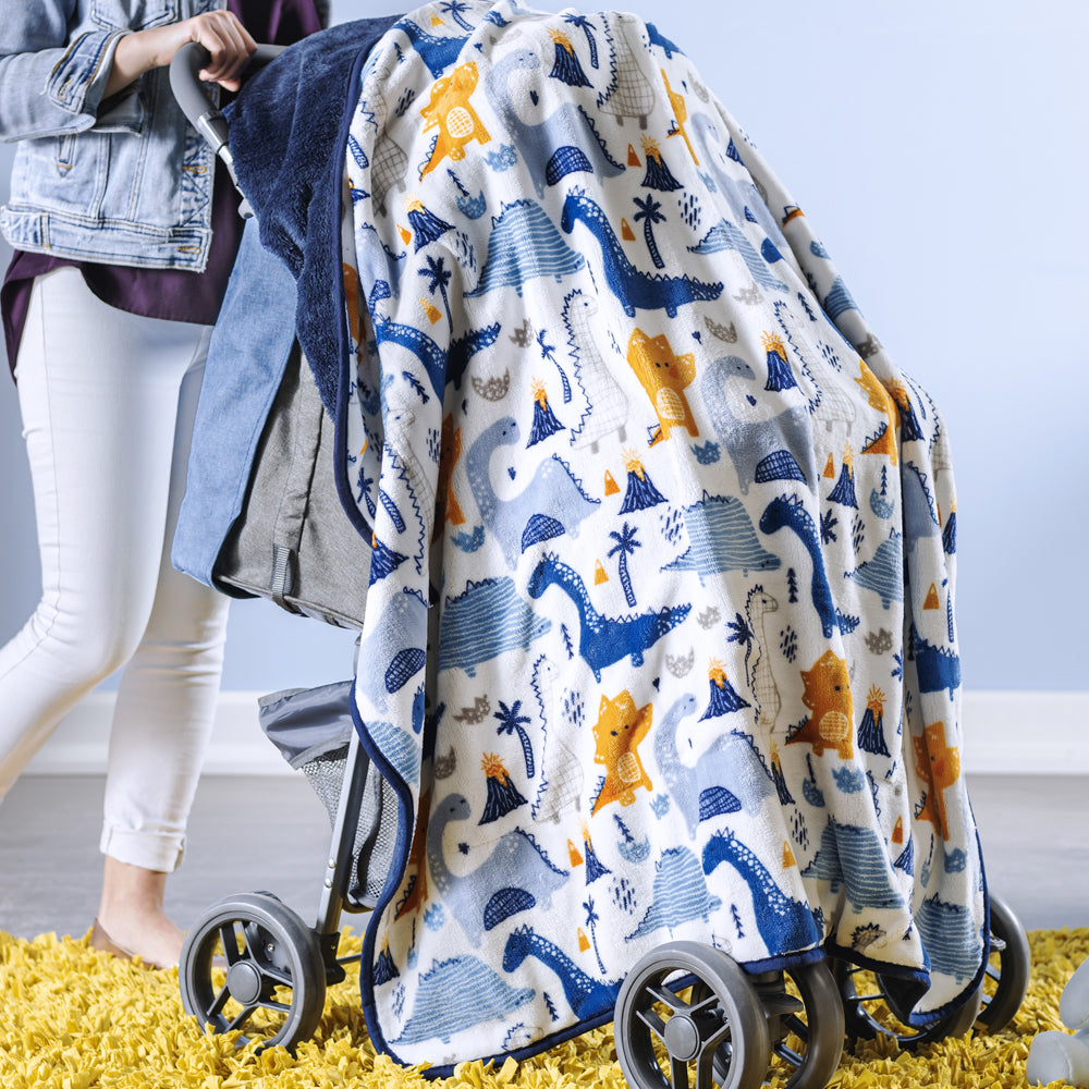 Cobertor Baby Siberia Dinosaurios Cuna - Vianney 