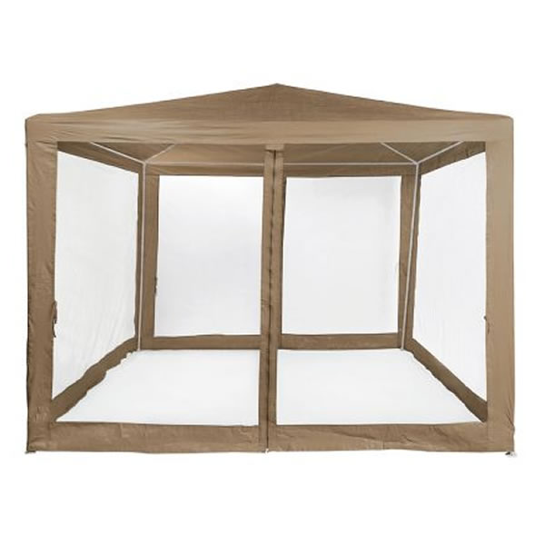 Toldo Comedor De 300 x 300 cm Con Malla Klimber Taupe SMAC