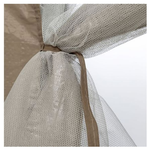 Toldo Comedor De 300 x 300 cm Con Malla Klimber Taupe SMAC